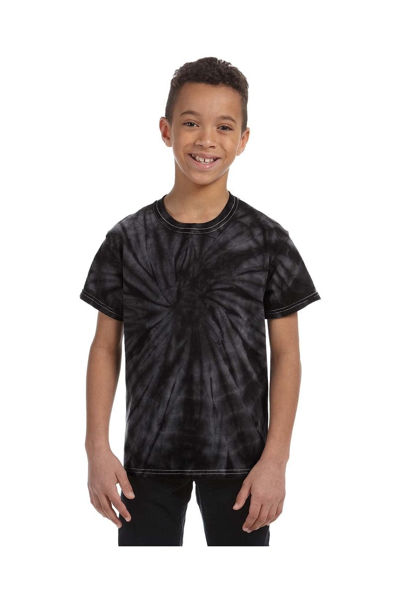 Tie-Dye T-Shirts XS / Spider Black Tie-Dye CD101Y: Youth 5.4 oz. 100% Cotton Spider T-Shirt