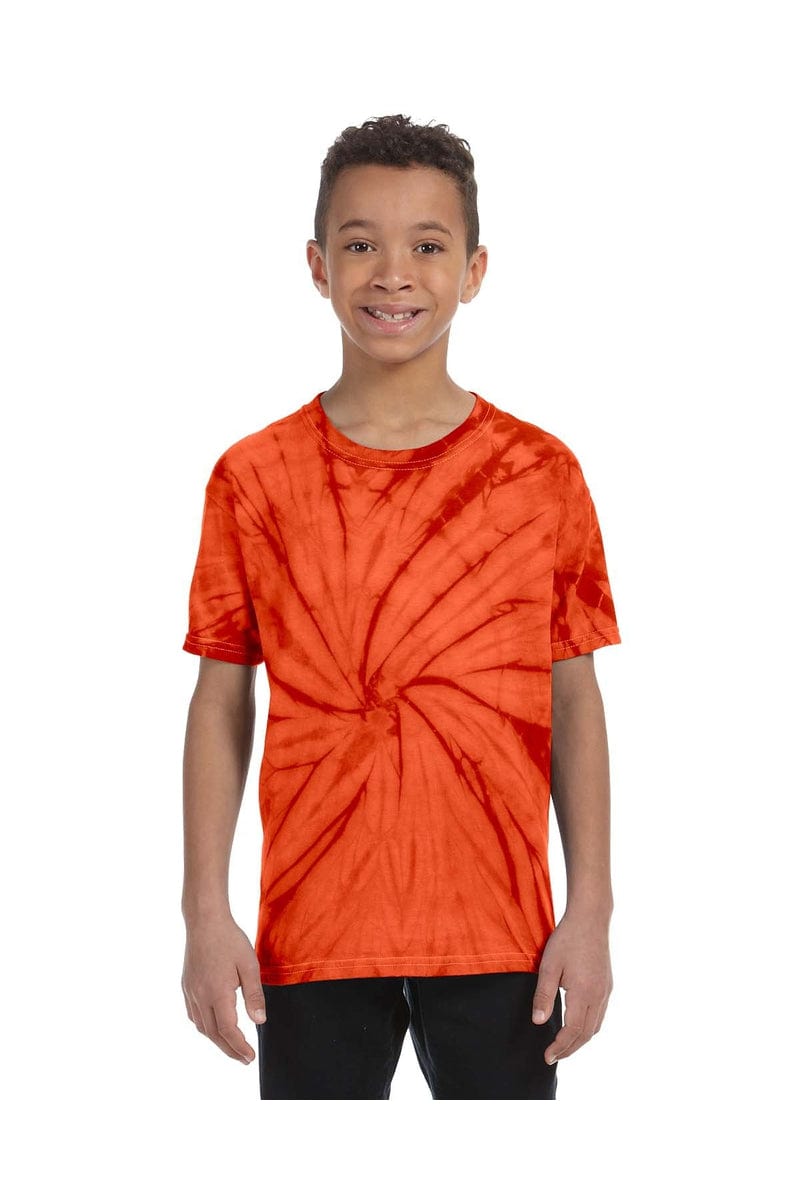 Tie-Dye T-Shirts XS / Spider Orange Tie-Dye CD101Y: Youth 5.4 oz. 100% Cotton Spider T-Shirt