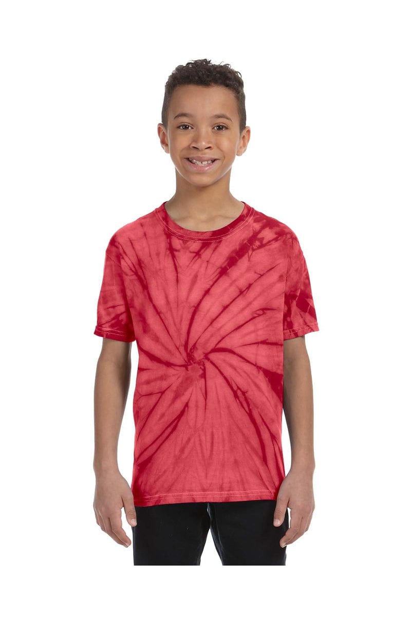 Tie-Dye T-Shirts XS / Spider Red Tie-Dye CD101Y: Youth 5.4 oz. 100% Cotton Spider T-Shirt