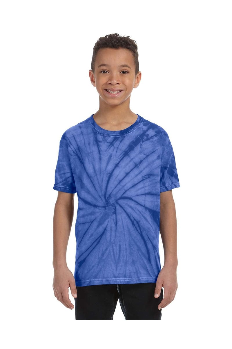 Tie-Dye T-Shirts XS / Spider Royal Tie-Dye CD101Y: Youth 5.4 oz. 100% Cotton Spider T-Shirt