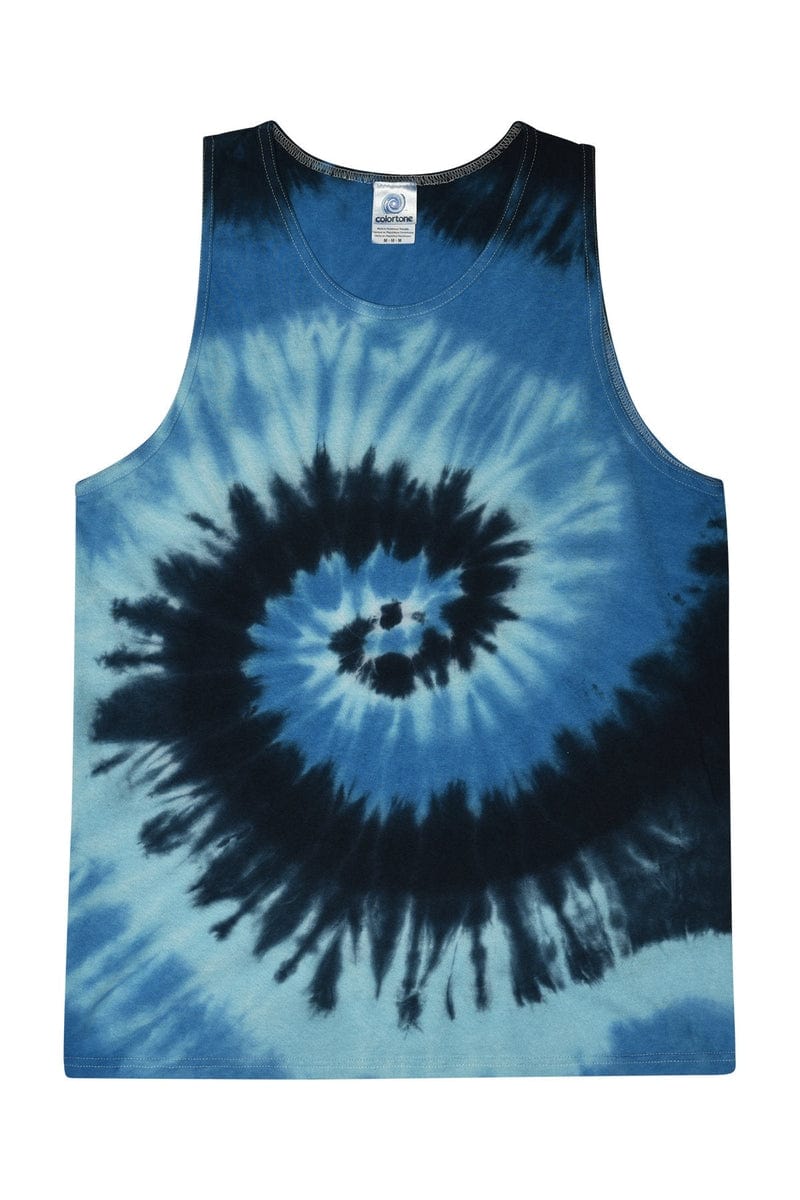 Tie-Dye Tank Tops S / Blue Ocean Tie-Dye CD3500: Adult 5.4 oz. 100% Cotton Tank Top