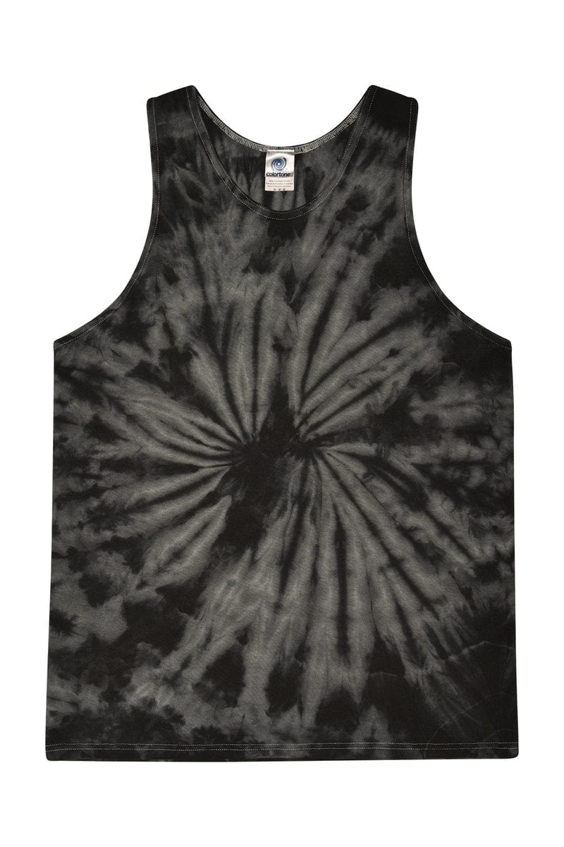 Tie-Dye Tank Tops S / Spider Black Tie-Dye CD3500: Adult 5.4 oz. 100% Cotton Tank Top