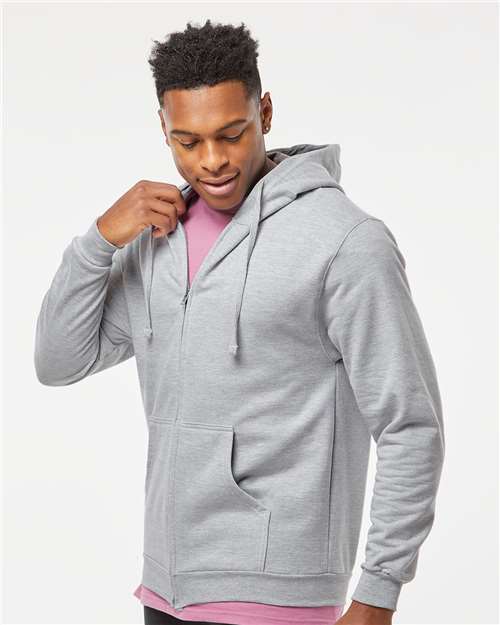 Tultex 331 Unisex Full-Zip Hooded Sweatshirt in 