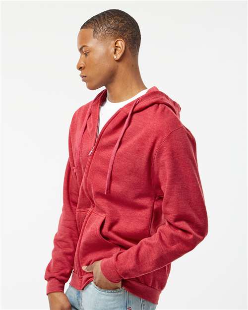 Tultex 331 Unisex Full-Zip Hooded Sweatshirt in 