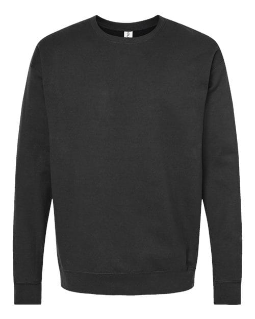 Tultex 340 Unisex Fleece Crewneck Sweatshirt in Black