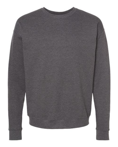 Tultex 340 Unisex Fleece Crewneck Sweatshirt in Heather Charcoal
