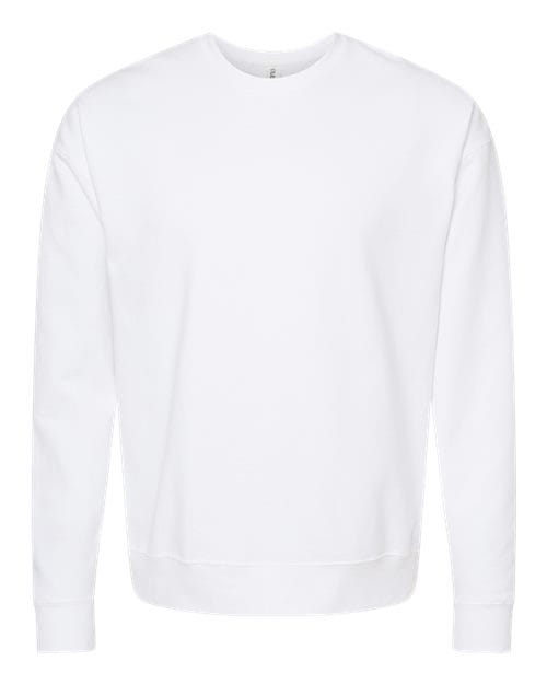 Tultex 340 Unisex Fleece Crewneck Sweatshirt in White