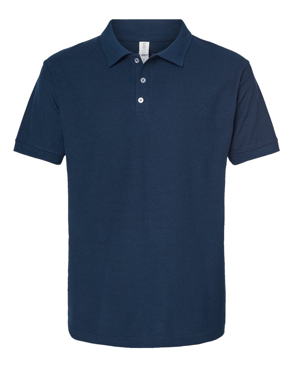 Tultex 10671 S / Navy Tultex 400 Men's 50/50 Sport Pique Polo