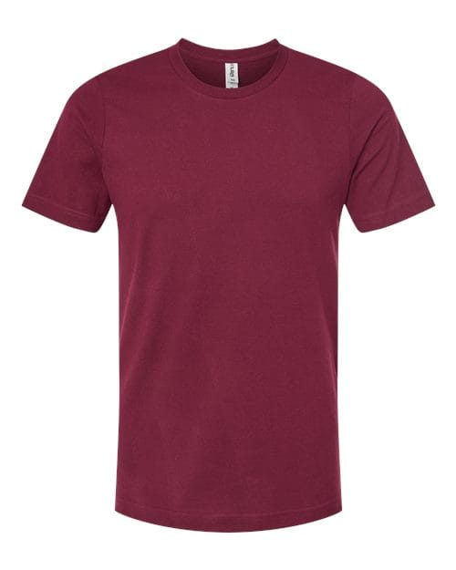 Tultex 502 Men's Premium Cotton T-Shirt in Burgundy