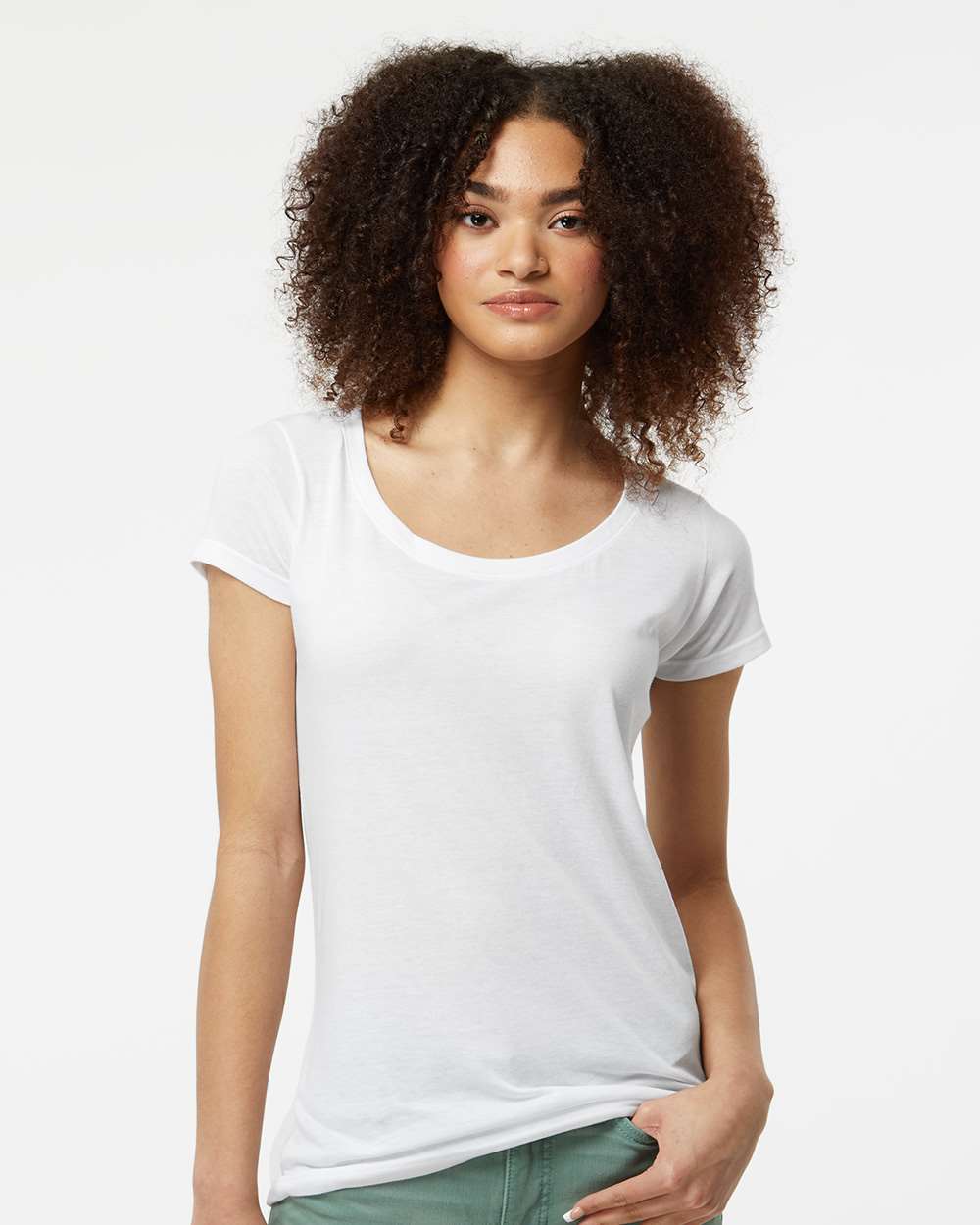 Tultex 10676 Tultex 243 Women's Poly-Rich Scoop Neck T-Shirt