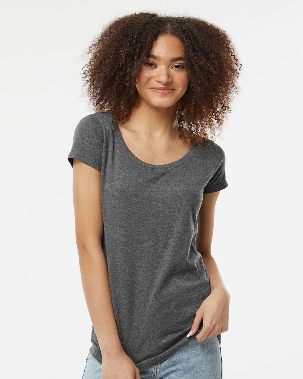 Tultex 10676 Tultex 243 Women's Poly-Rich Scoop Neck T-Shirt