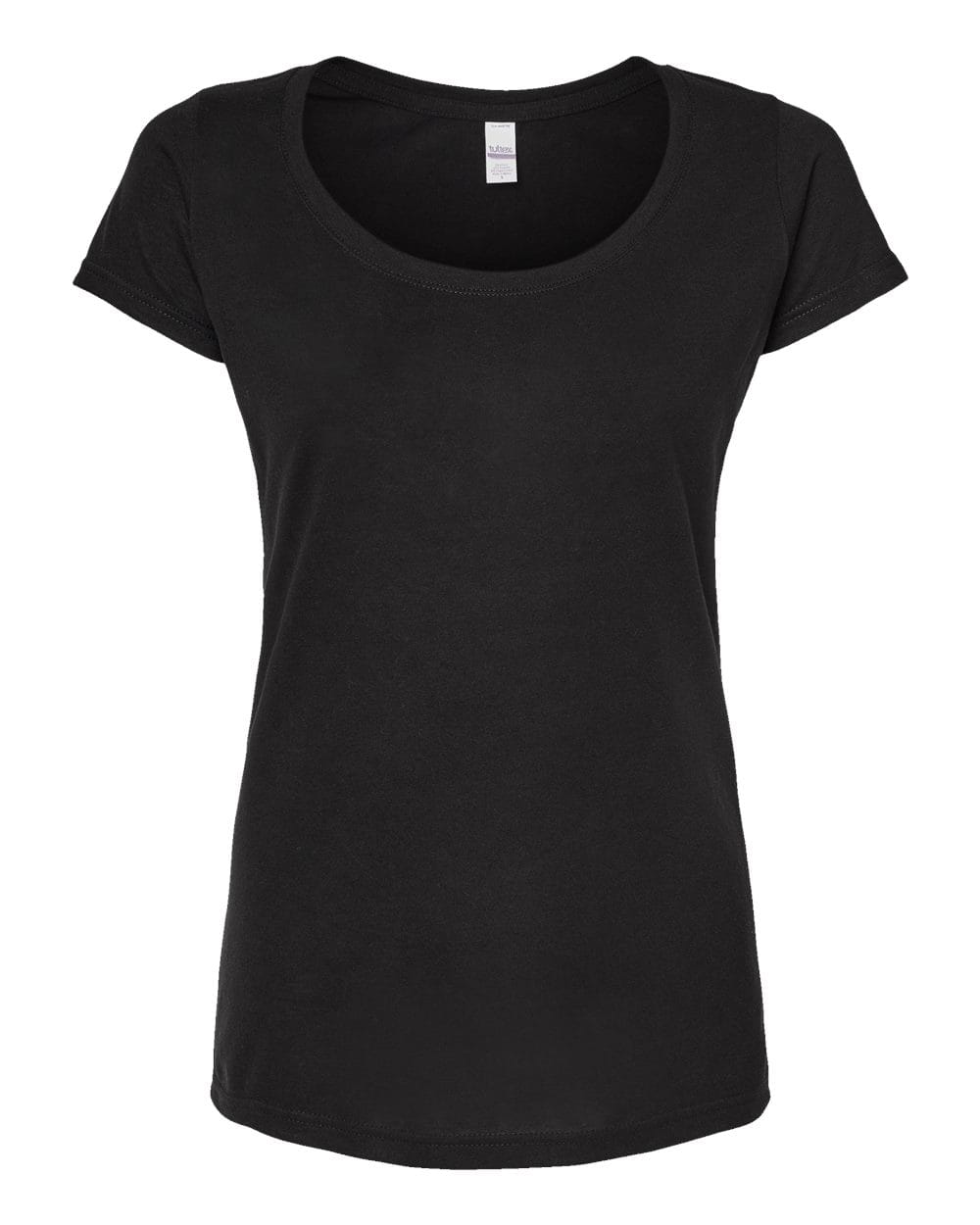 Tultex 10676 XS / Black Tultex 243 Women's Poly-Rich Scoop Neck T-Shirt