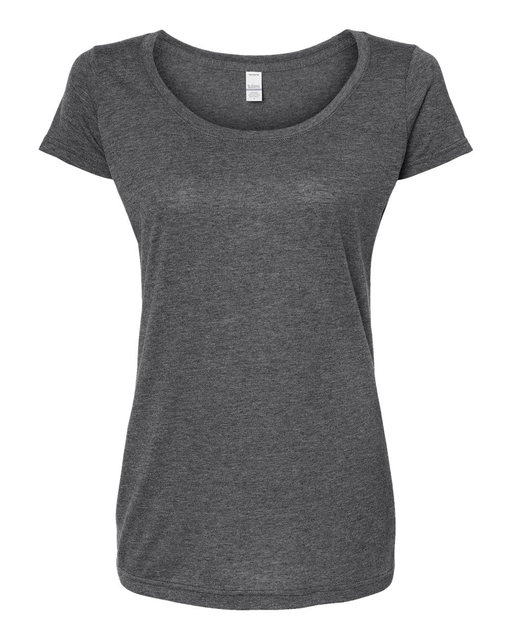 Tultex 10676 XS / Heather Charcoal Tultex 243 Women's Poly-Rich Scoop Neck T-Shirt