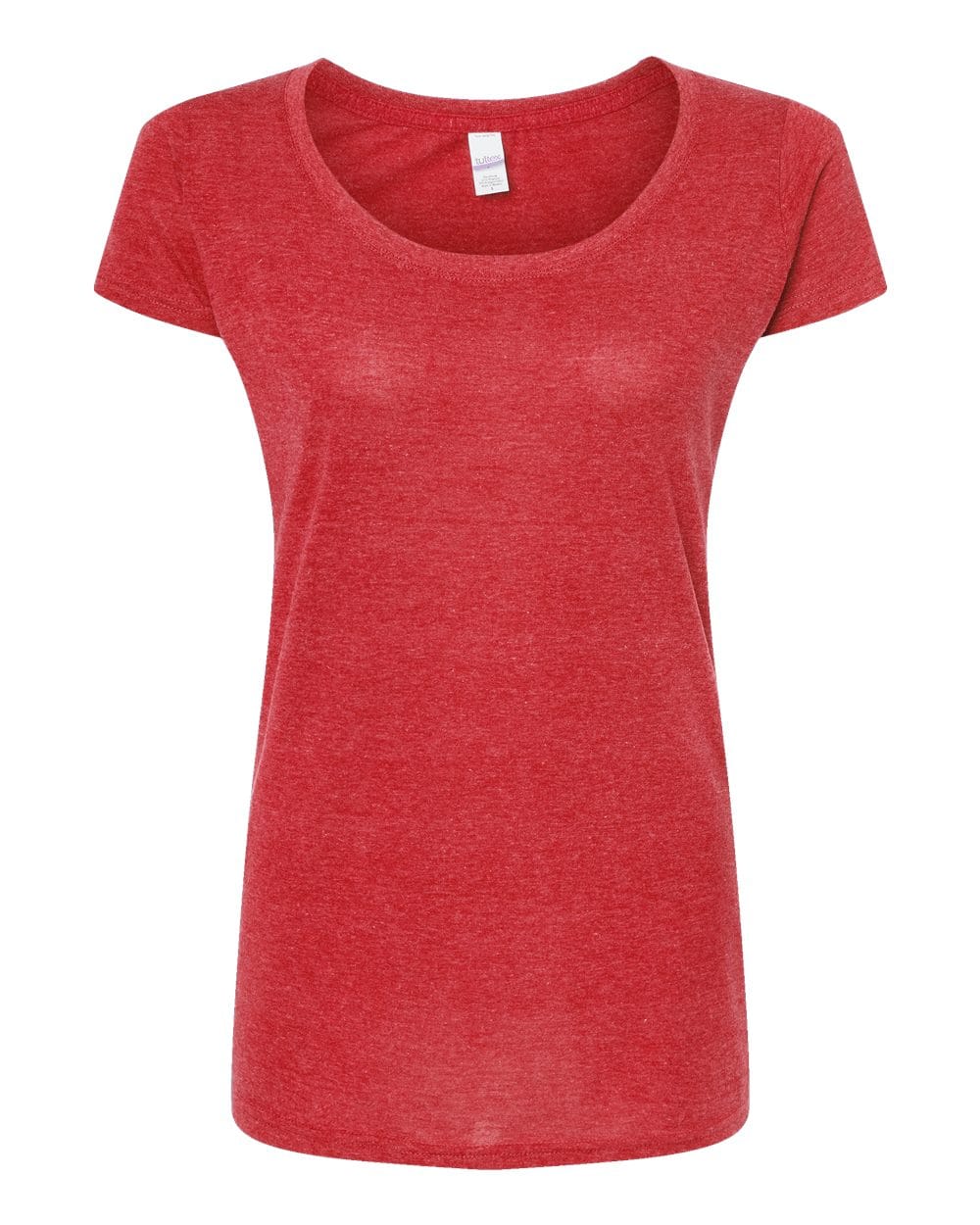 Tultex 10676 XS / Heather Red Tultex 243 Women's Poly-Rich Scoop Neck T-Shirt