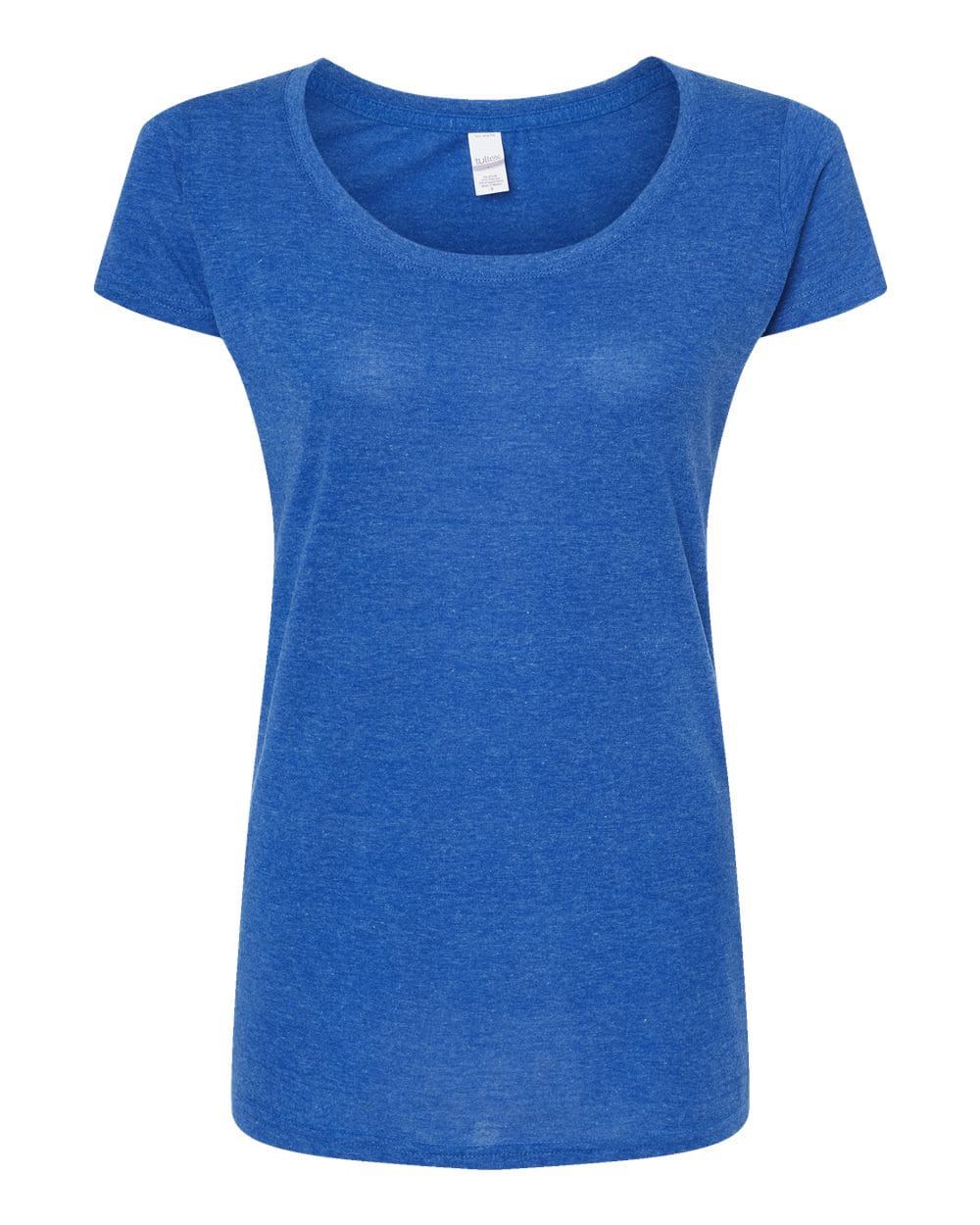 Tultex 10676 XS / Heather Royal Tultex 243 Women's Poly-Rich Scoop Neck T-Shirt