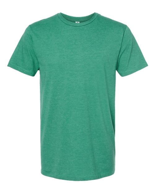 Tultex 541 Men's Premium Cotton Blend T-Shirt in Kelly Heather