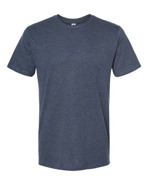 Tultex 541 Men's Premium Cotton Blend T-Shirt in Navy Heather