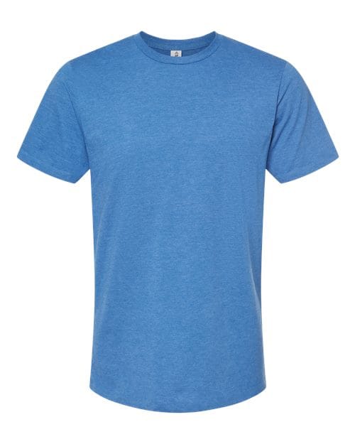 Tultex 541 Men's Premium Cotton Blend T-Shirt in Royal Heather