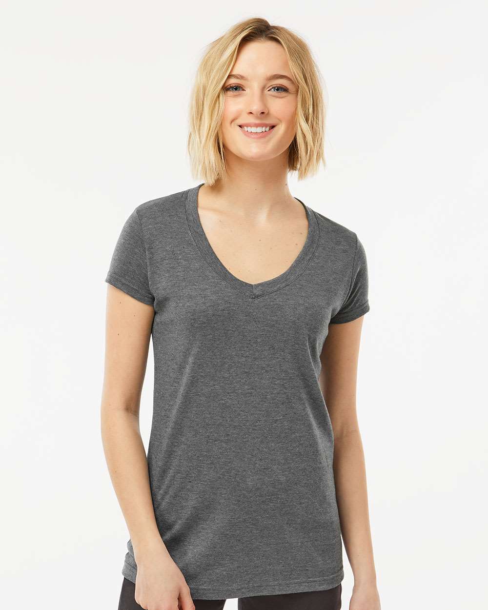 Tultex 10679 Tultex 244 Women's Poly-Rich V-Neck T-Shirt