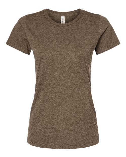 Tultex 10681 XS / Brown Heather 542-Women's Premium Cotton Blend T-Shirt