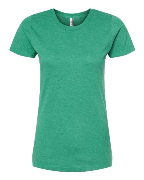 Tultex 10681 XS / Kelly Heather 542-Women's Premium Cotton Blend T-Shirt