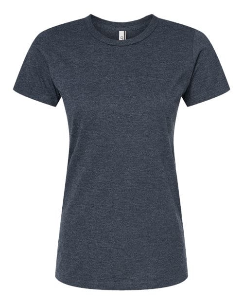 Tultex 10681 XS / Navy Heather 542-Women's Premium Cotton Blend T-Shirt