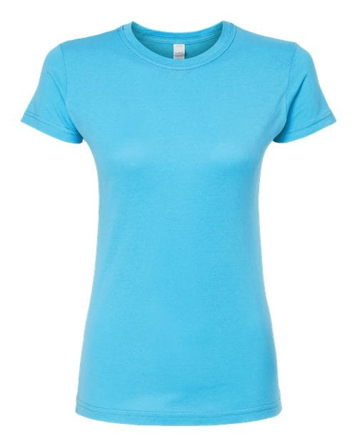 Tultex 10682 XS / Aqua 213-Women's Fine Jersey Slim Fit T-Shirt