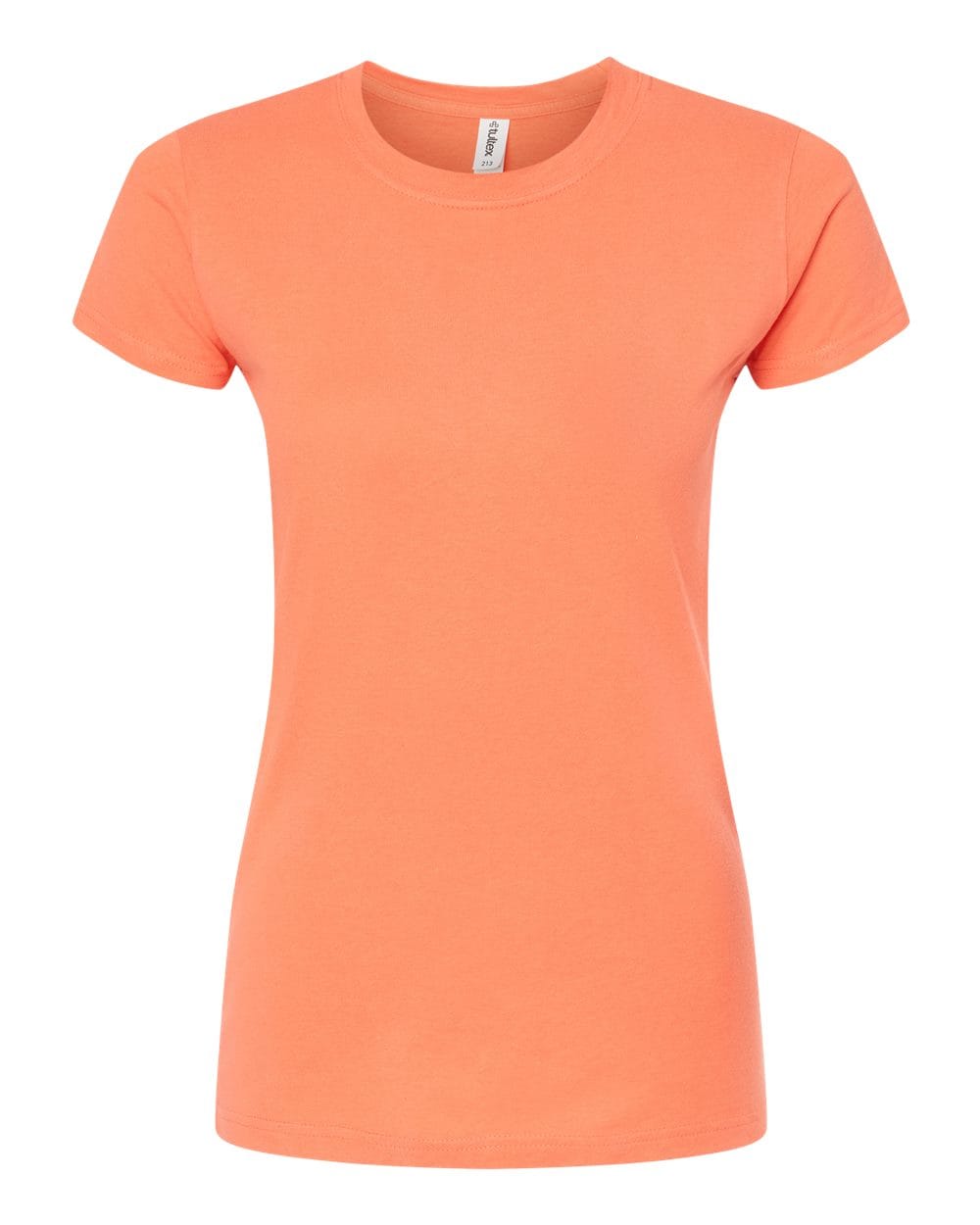 Tultex 10682 XS / Coral Tultex 213 Women's Fine Jersey Slim Fit T-Shirt