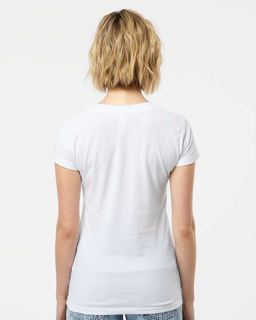Tultex 10689 Tultex 214 Women's Fine Jersey V-Neck T-Shirt