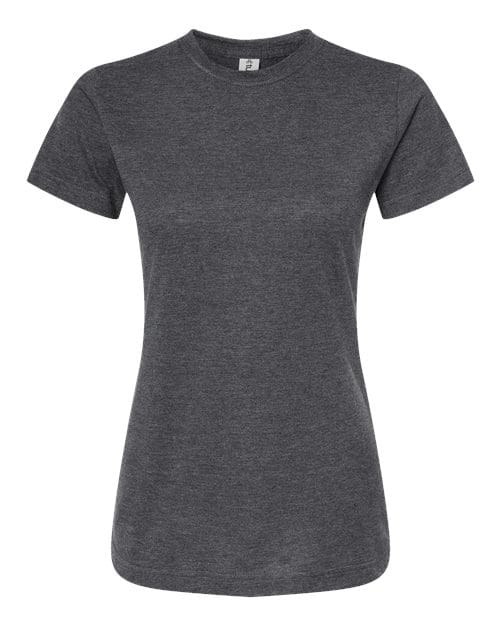 Tultex 10691 L / Heather Charcoal Tultex 216: Women's Fine Jersey Classic Fit T-Shirt