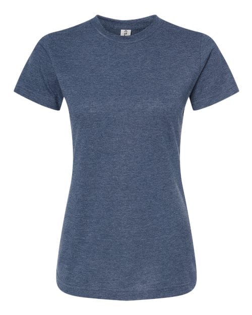 Tultex 10691 S / Heather Denim Tultex 216: Women's Fine Jersey Classic Fit T-Shirt