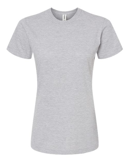 Tultex 10691 S / Heather Grey Tultex 216: Women's Fine Jersey Classic Fit T-Shirt