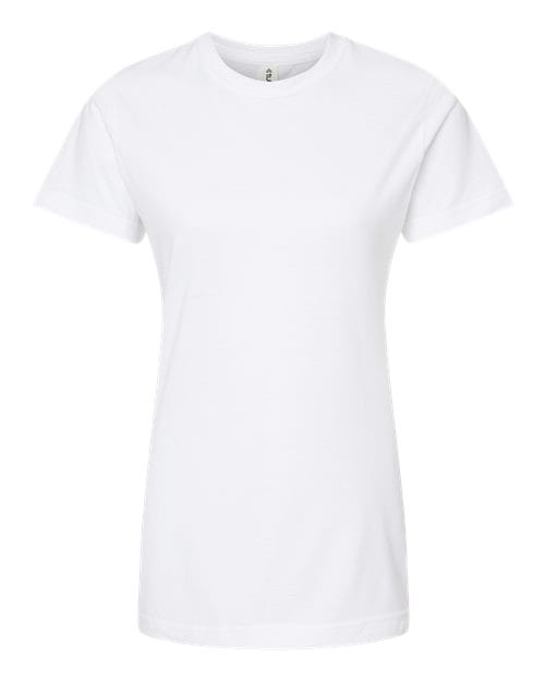 Tultex 10691 S / White Tultex 216: Women's Fine Jersey Classic Fit T-Shirt