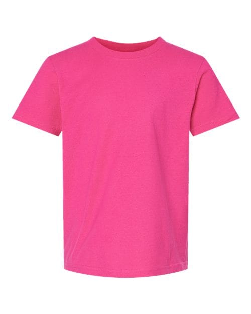 Tultex 10696 XS / Fuchsia 235-Youth Fine Jersey T-Shirt