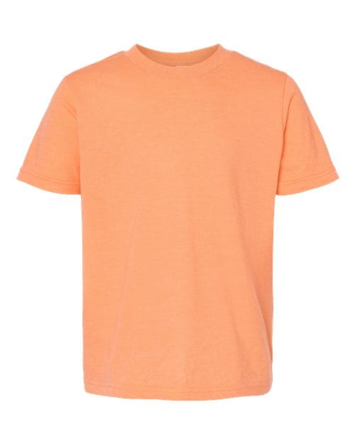 Tultex 10696 XS / Heather Cantaloupe 235-Youth Fine Jersey T-Shirt