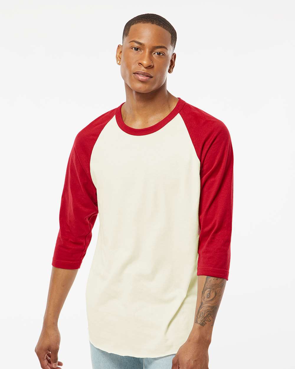 Tultex 10705 Tultext 245 Unisex Fine Jersey Raglan T-Shirt