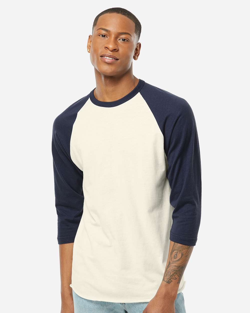 Tultex 10705 Tultext 245 Unisex Fine Jersey Raglan T-Shirt