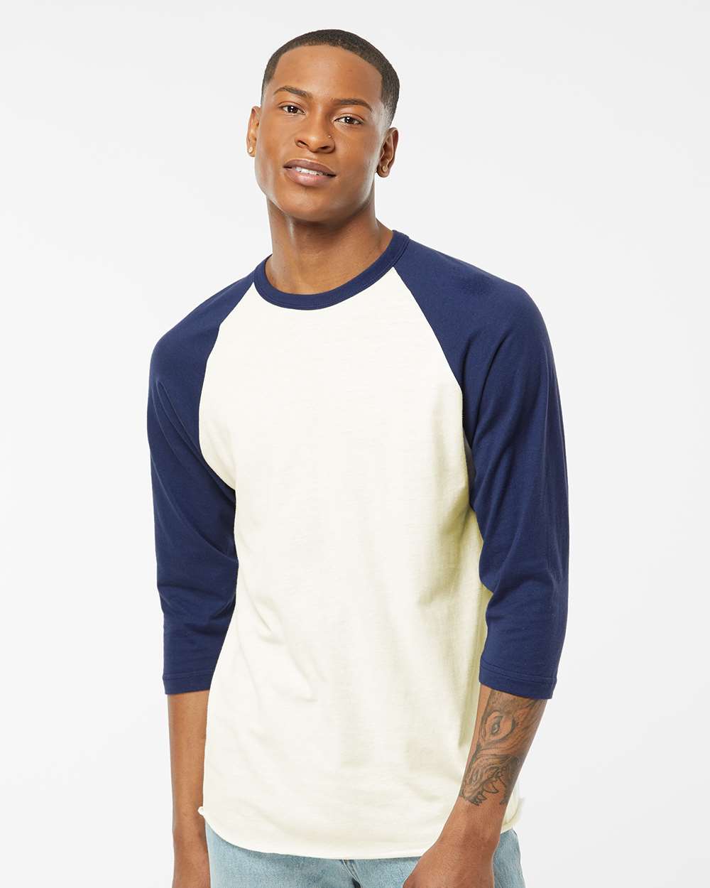 Tultex 10705 Tultext 245 Unisex Fine Jersey Raglan T-Shirt