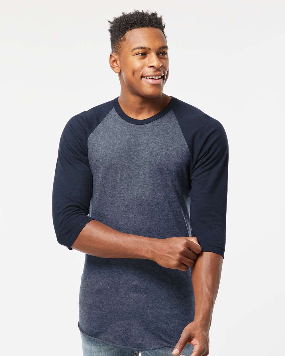Tultex 10705 Tultext 245 Unisex Fine Jersey Raglan T-Shirt
