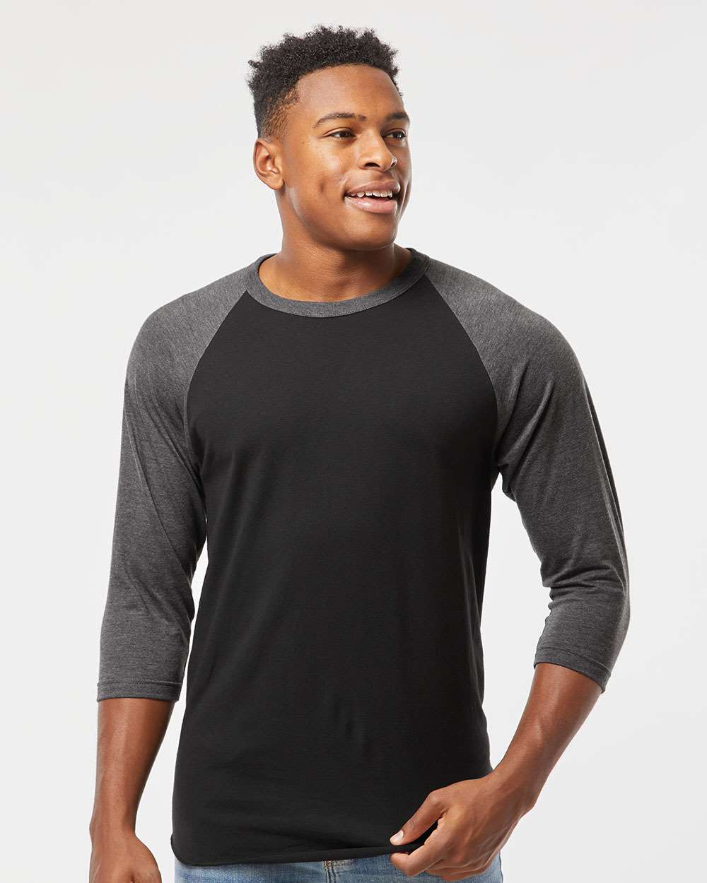 Tultex 10705 Tultext 245 Unisex Fine Jersey Raglan T-Shirt