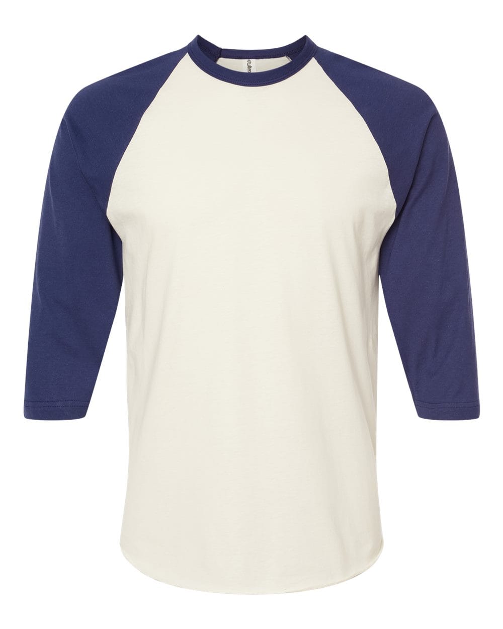 Tultex 10705 XS / Vintage White/ Inked India Tultext 245 Unisex Fine Jersey Raglan T-Shirt