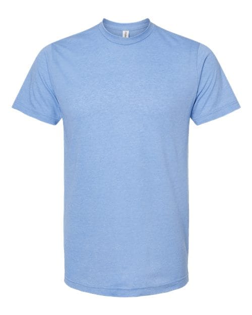 Tultex 10706 XS / Heather Athletic Blue 241-Unisex Poly-Rich T-Shirt