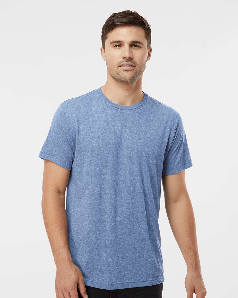 Tultex 10718 XS / Athletic Blue Tri Blend Tultex 254 Men's Tri-Blend T-Shirt
