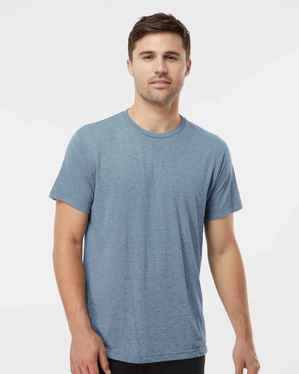 Tultex 10718 XS / Denim Tri Blend Tultex 254 Men's Tri-Blend T-Shirt