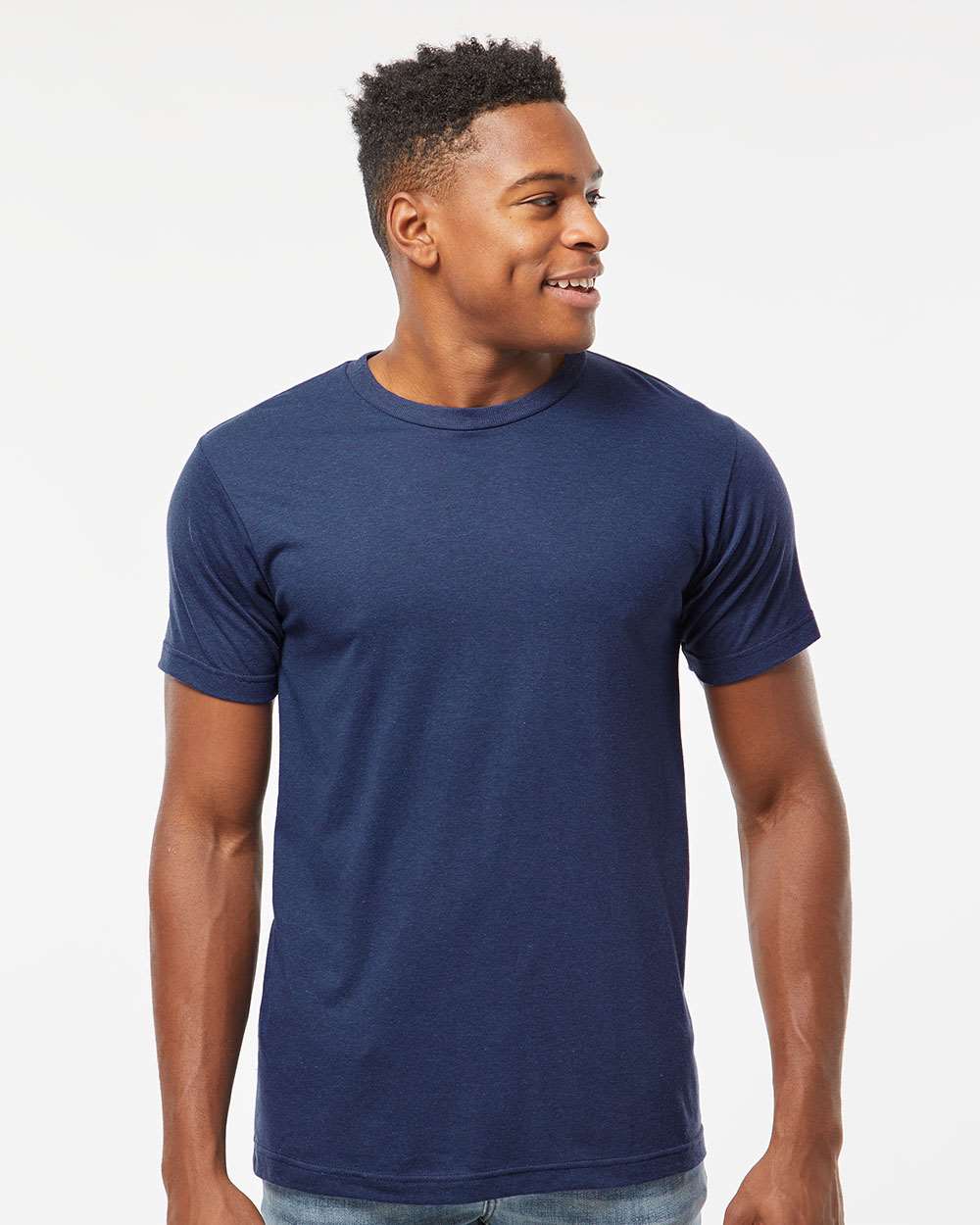 Tultex 10718 XS / Midnight Tri Blend Tultex 254 Men's Tri-Blend T-Shirt