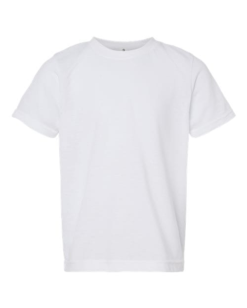 Tultex 10720 XS / White 265-Youth Poly-Rich T-Shirt