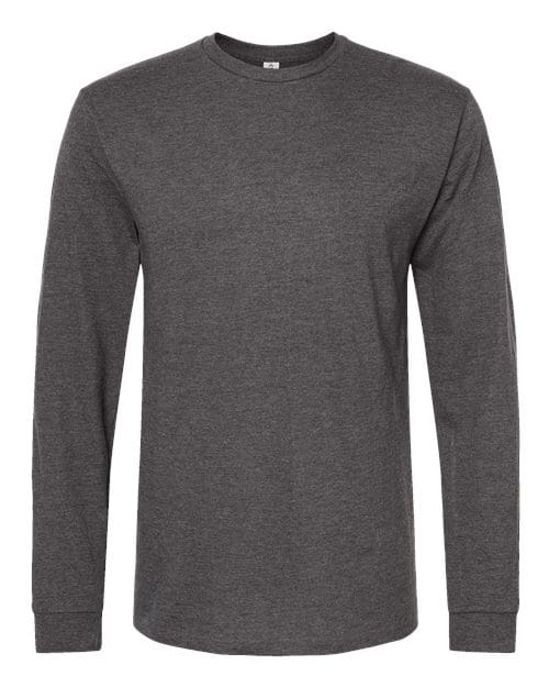 Tultex 10723 S / Heather Charcoal Tultex Tultex 291: Unisex Heavyweight Jersey Long Sleeve T-Shirt
