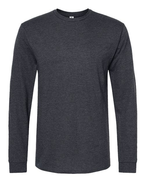 Tultex 10723 S / Heather Graphite Tultex Tultex 291: Unisex Heavyweight Jersey Long Sleeve T-Shirt