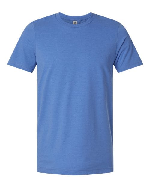 Tultex 602CVC Unisex Combed CVC T-Shirt in Heather Columbia Blue