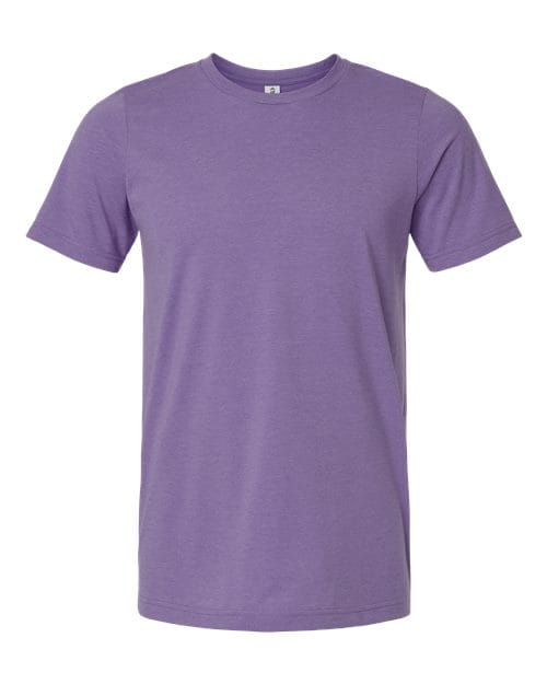 Tultex 602CVC Unisex Combed CVC T-Shirt in Heather Deep Purple